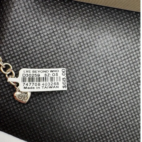 Brighton Love Beyond Words Reversible Heart Pendant Necklace Silver Gold D30259 - Picture 3 of 3